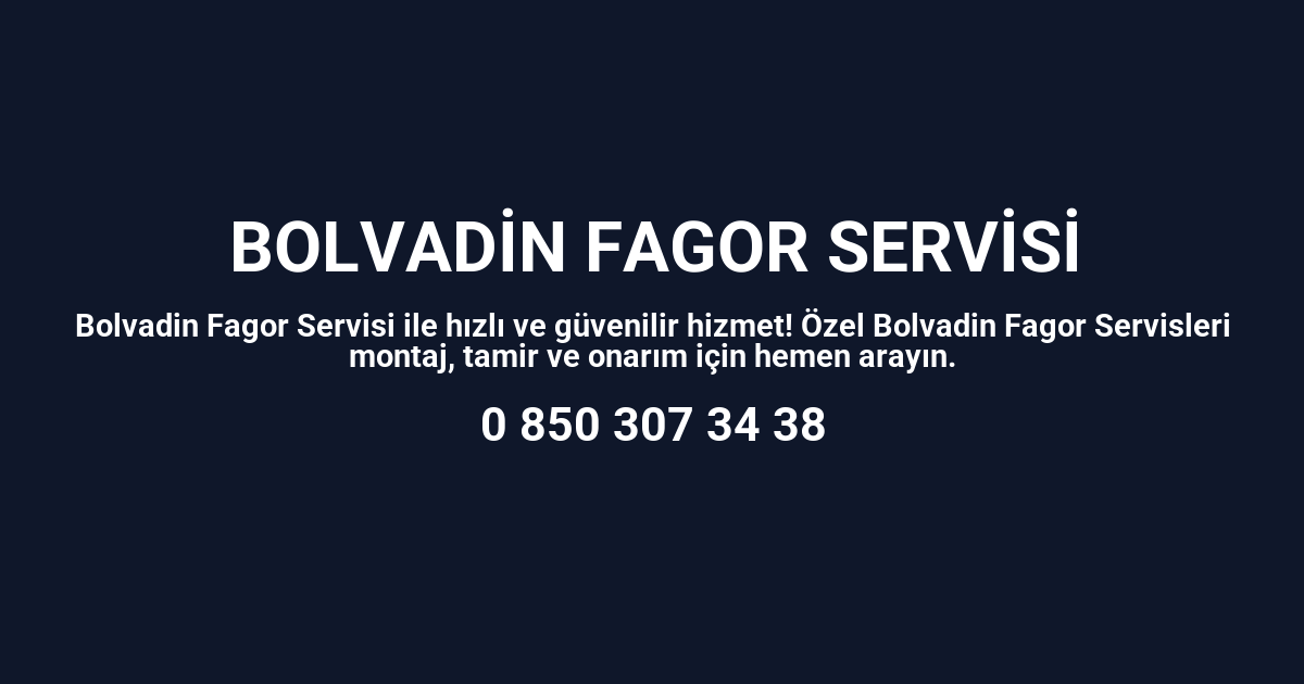 Bolvadin Fagor Servisi